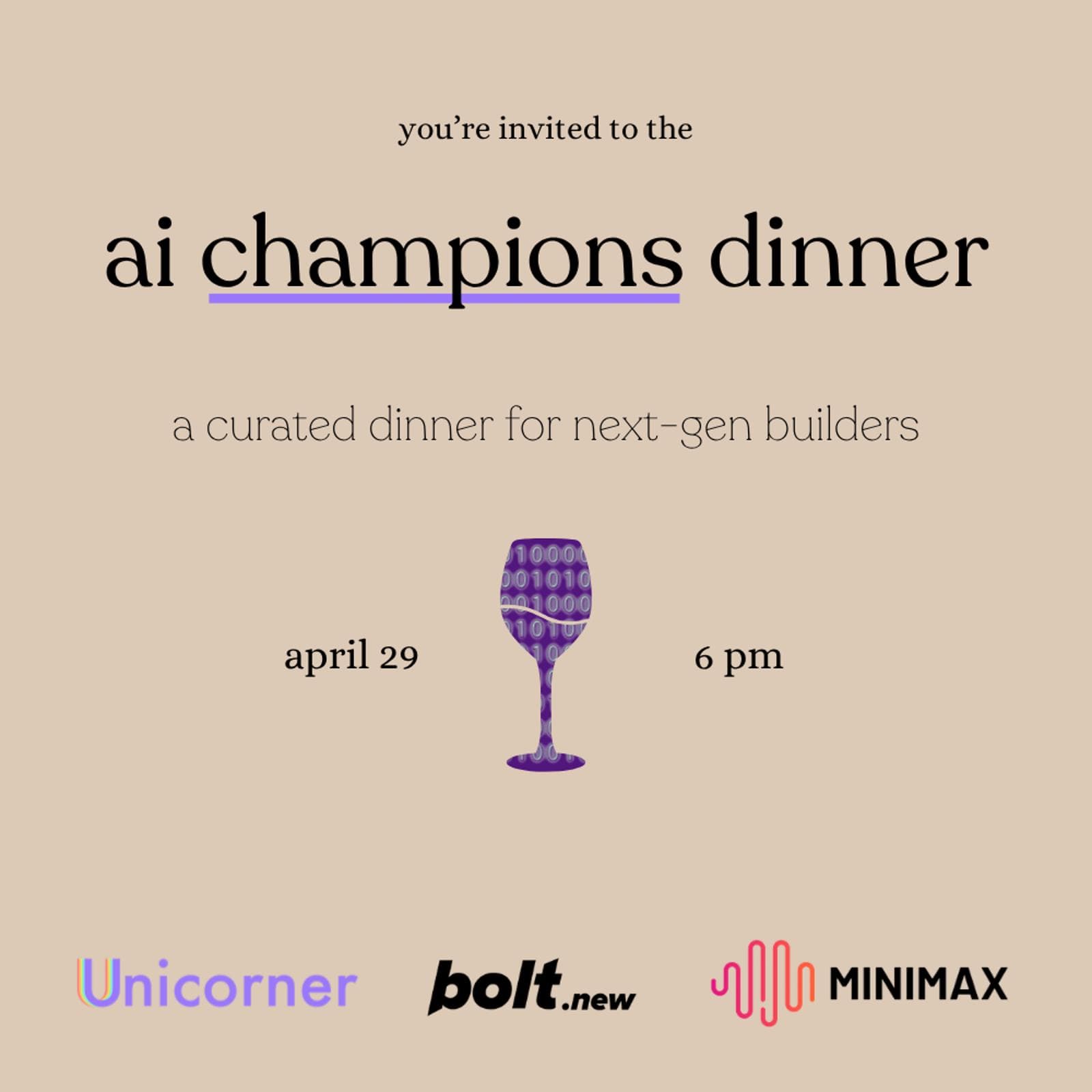 AI Champions Dinner